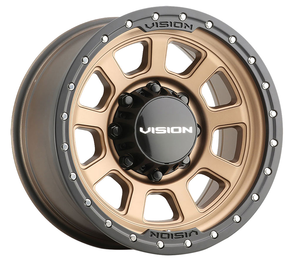 Vision Wheel 350 OJOS wheel in bronze with black lip.