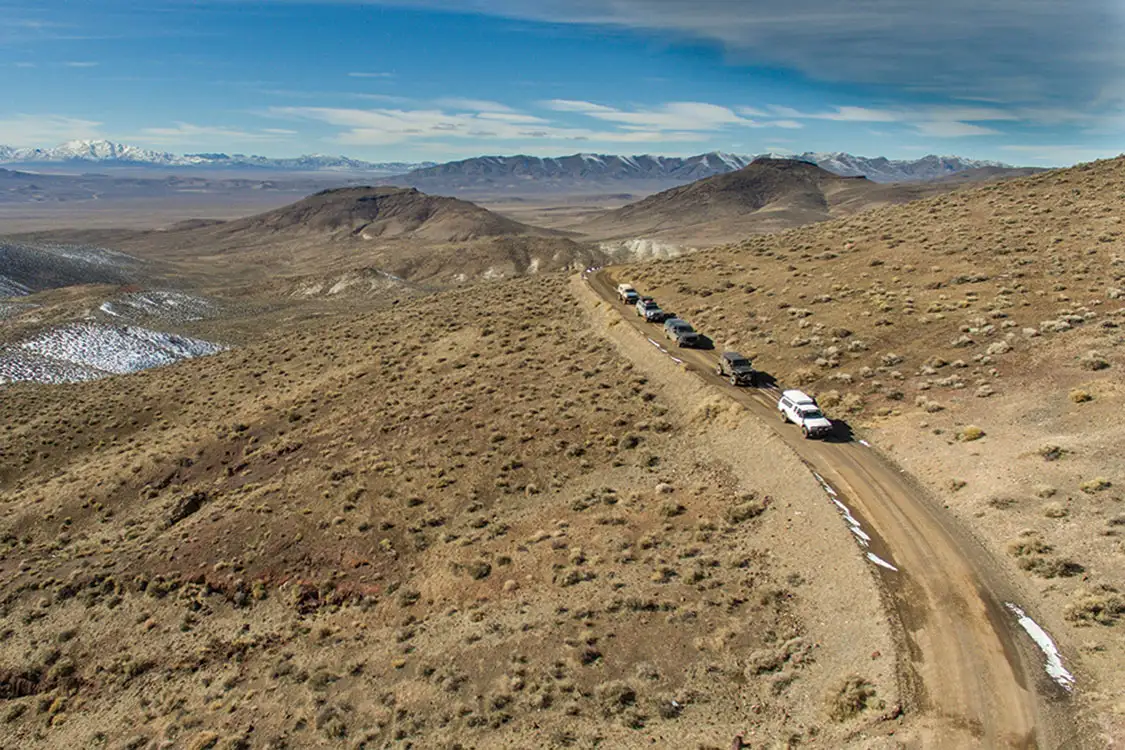 Seven Troughs Summit en route to Tunnel Camp