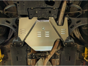 Skid plates are a "crossoverlanding" vehicle accessory that mount to the belly of a vehicle.