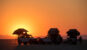 Rooftop tents pictured before a sunset