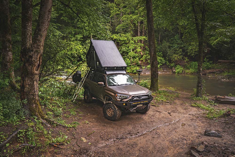 4runner rooftop tent set up