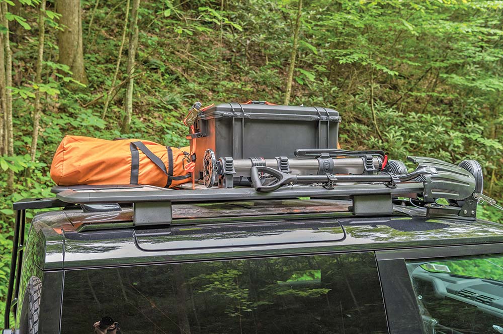 Land Rover rooftop set up- Proud Rhino 