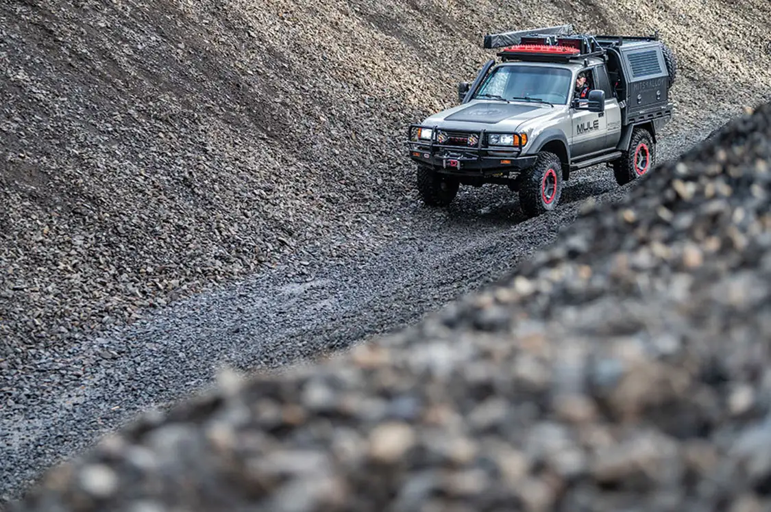 1991 Toyota Land Cruiser 80 Series Ute Side View