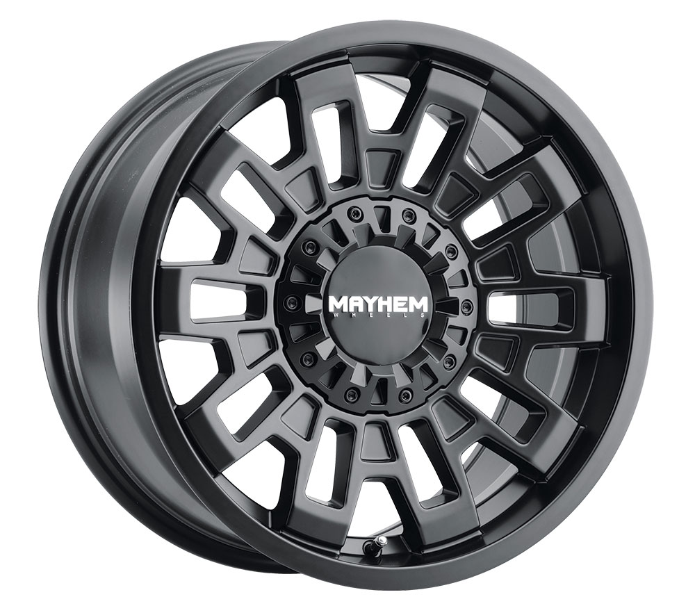 Mickey Thompson Sidebiter II wheel in satin black finish.