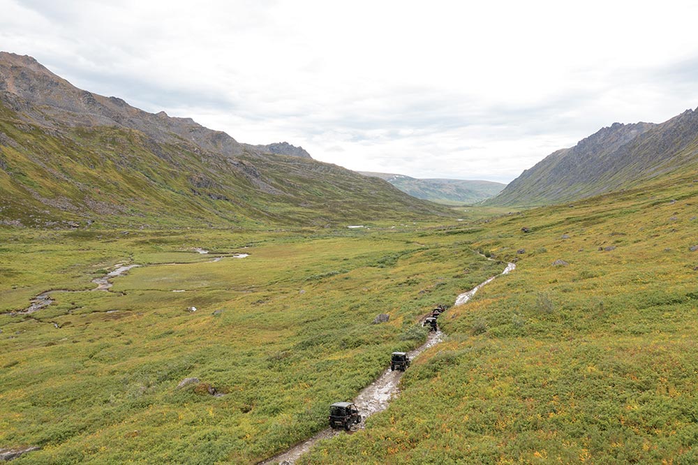 Off-Roading on an Alaska trail 