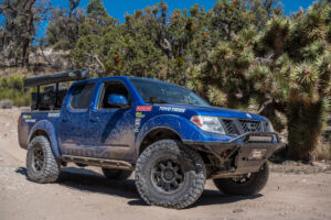 Toyo tires look aggressive and rugged on a blue truck.