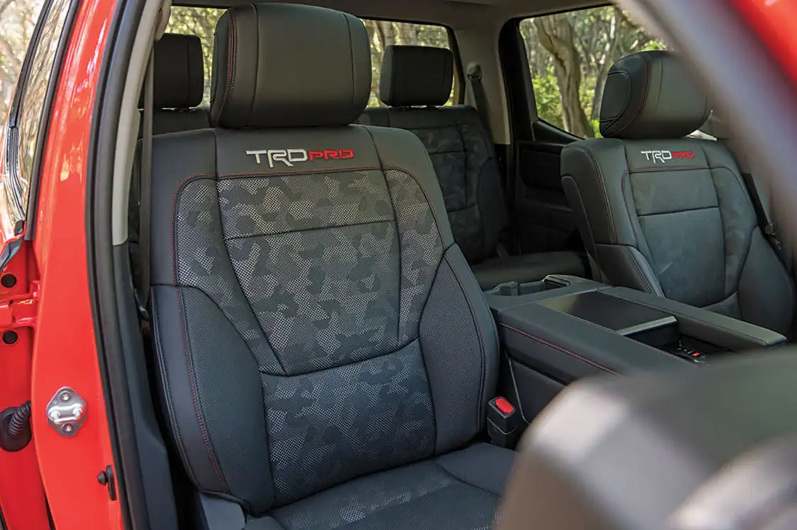 The TRD Pro seats