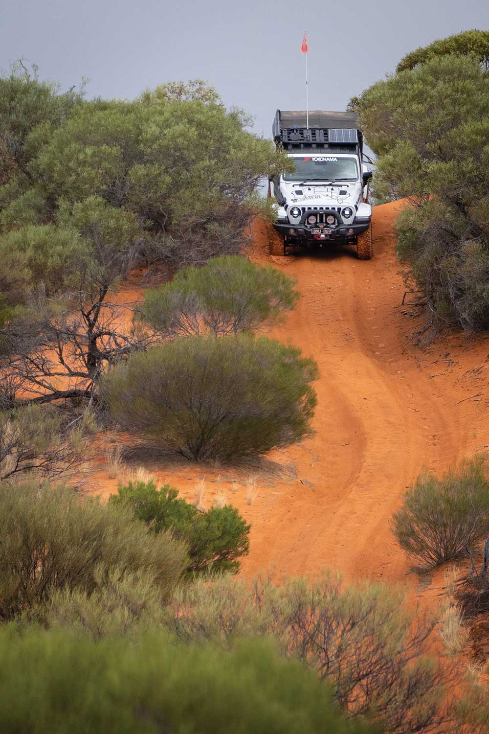 Coasting down the back of dunes is often very smooth and enjoyable.