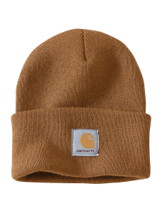 A brown Carhartt beanie.