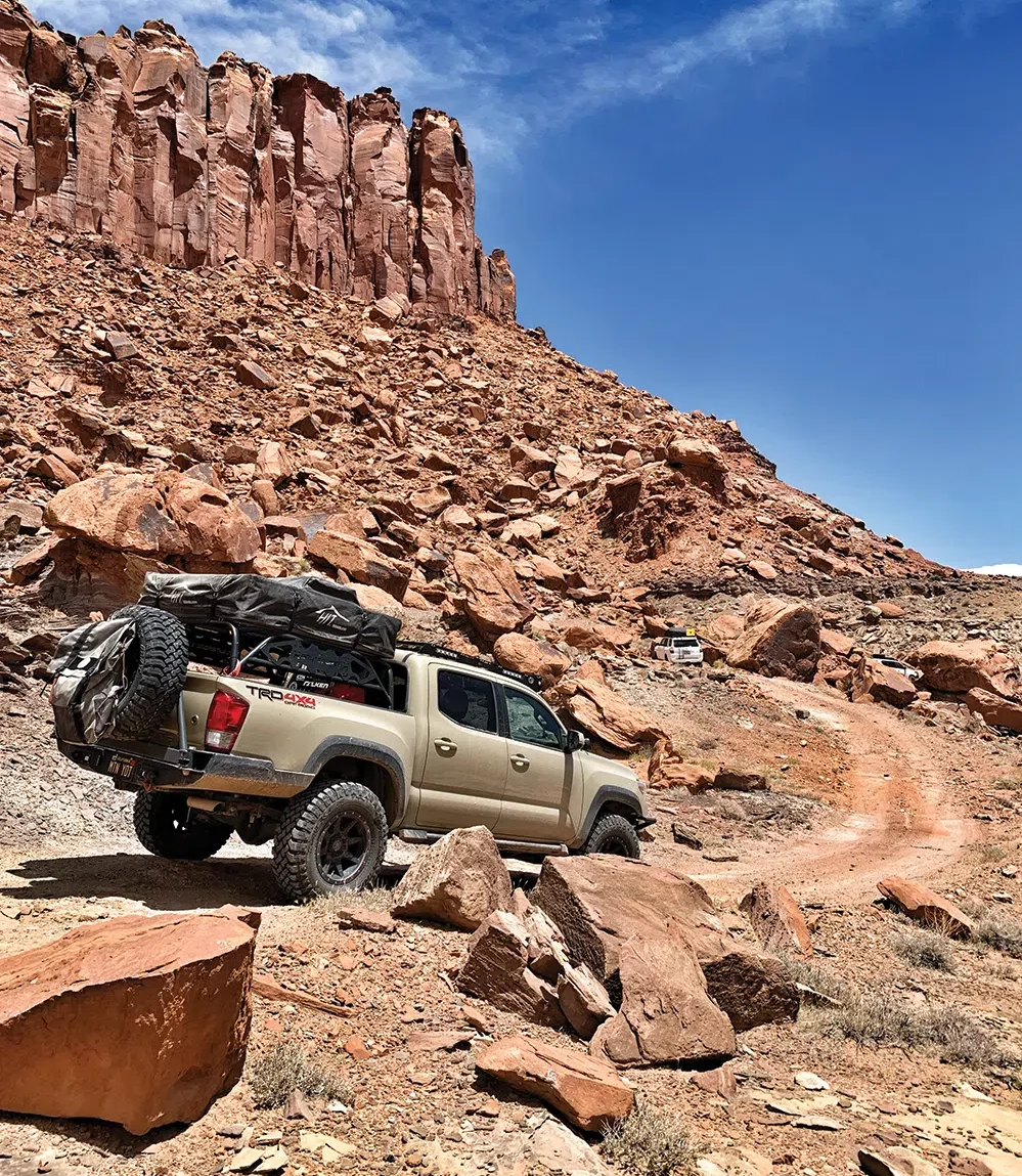 Tacoma with its suspension upgrades
