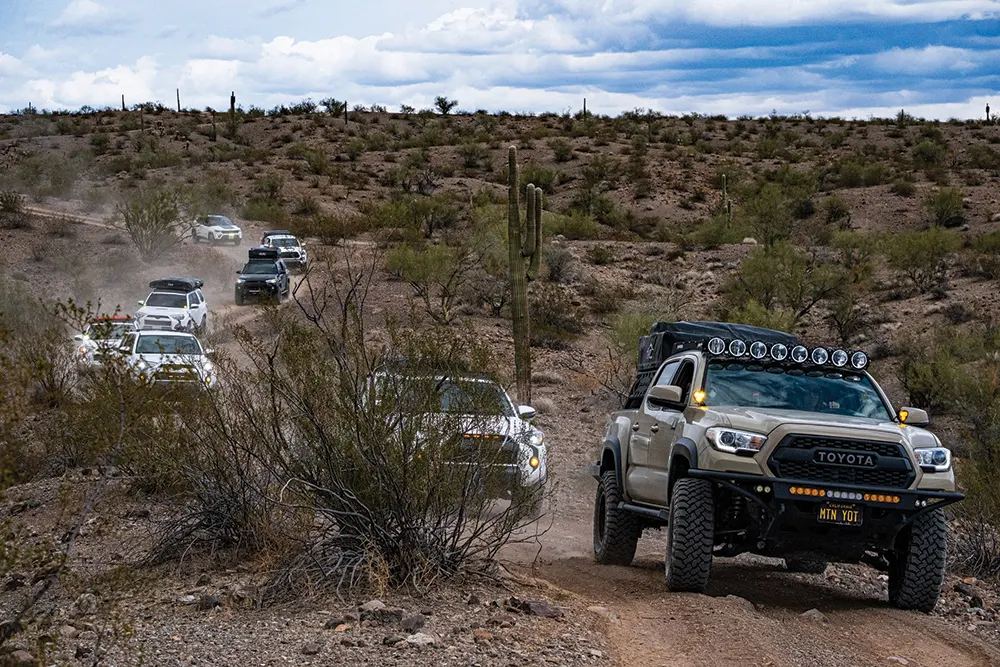 The Tacoma’s lighting setup makes it a great pack leader
