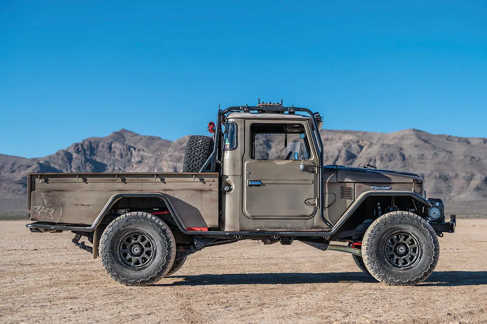 The FJ49 stands tall on 35-inch BFGoodrich rollers