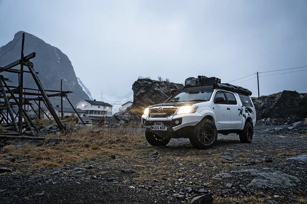 Battening down the hatches in a hurricane at Lofoten