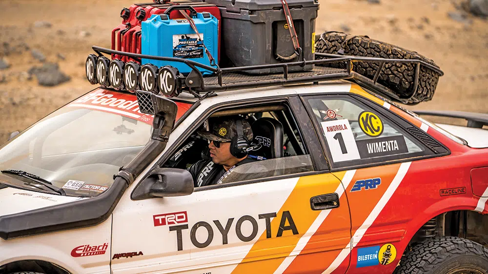 Randy looks at home in the driver’s seat of the AWDROLA