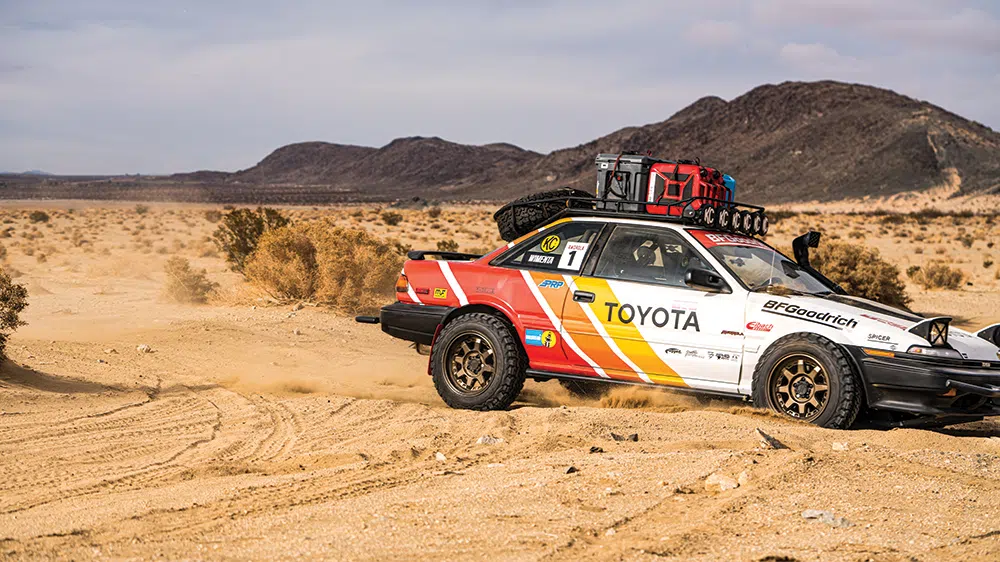 Safe landing of Corolla GT-S