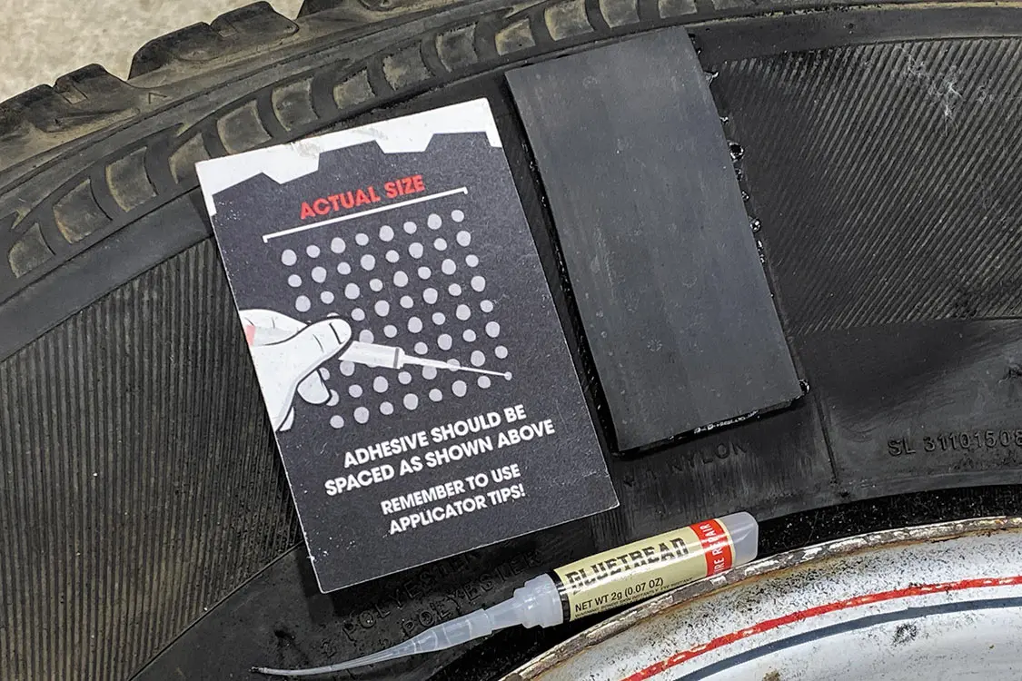 Put the patch in place and press firmly for 60 seconds