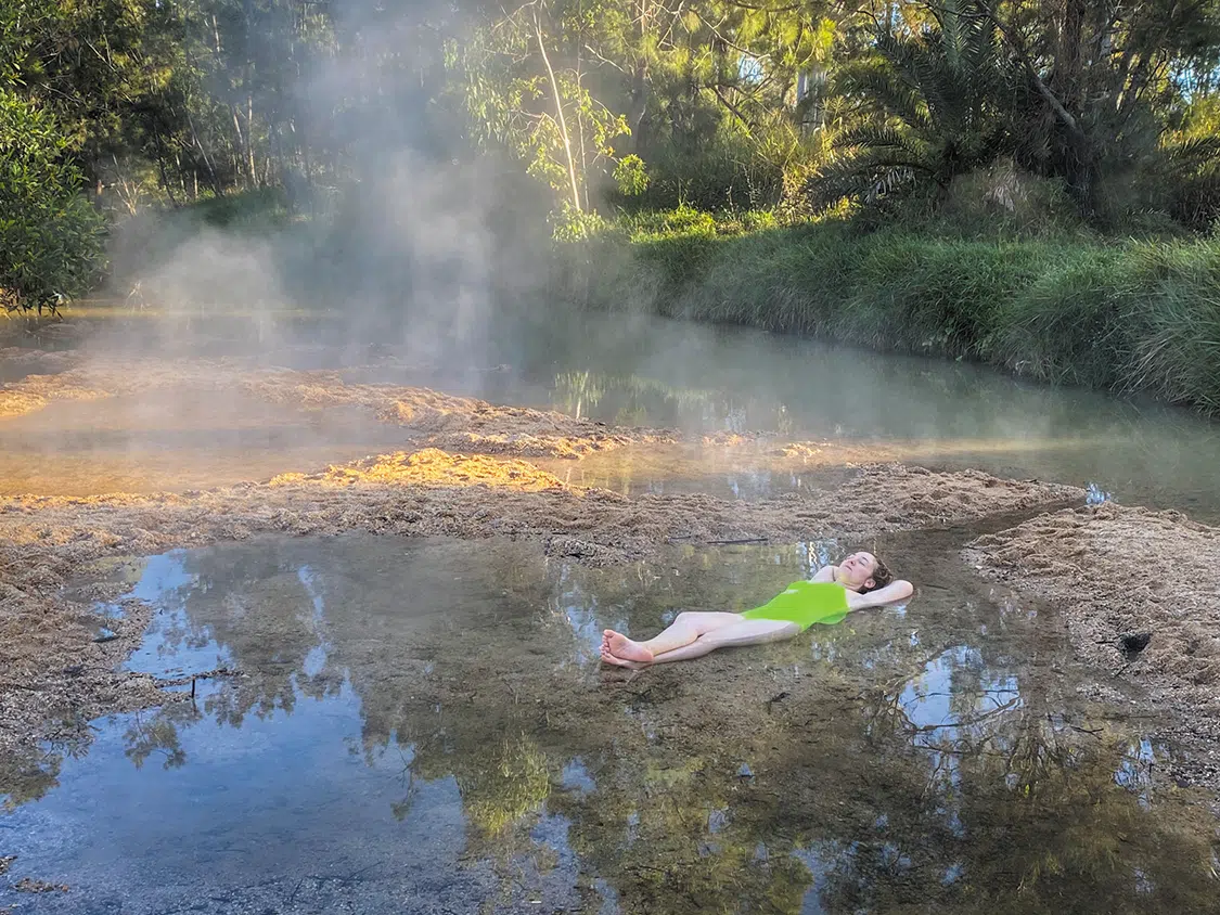 Natural spring on a small creek at Innot Hot Spring