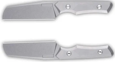 Vero Engineering Axon Fixed Blade Knife Stonewash Titanium