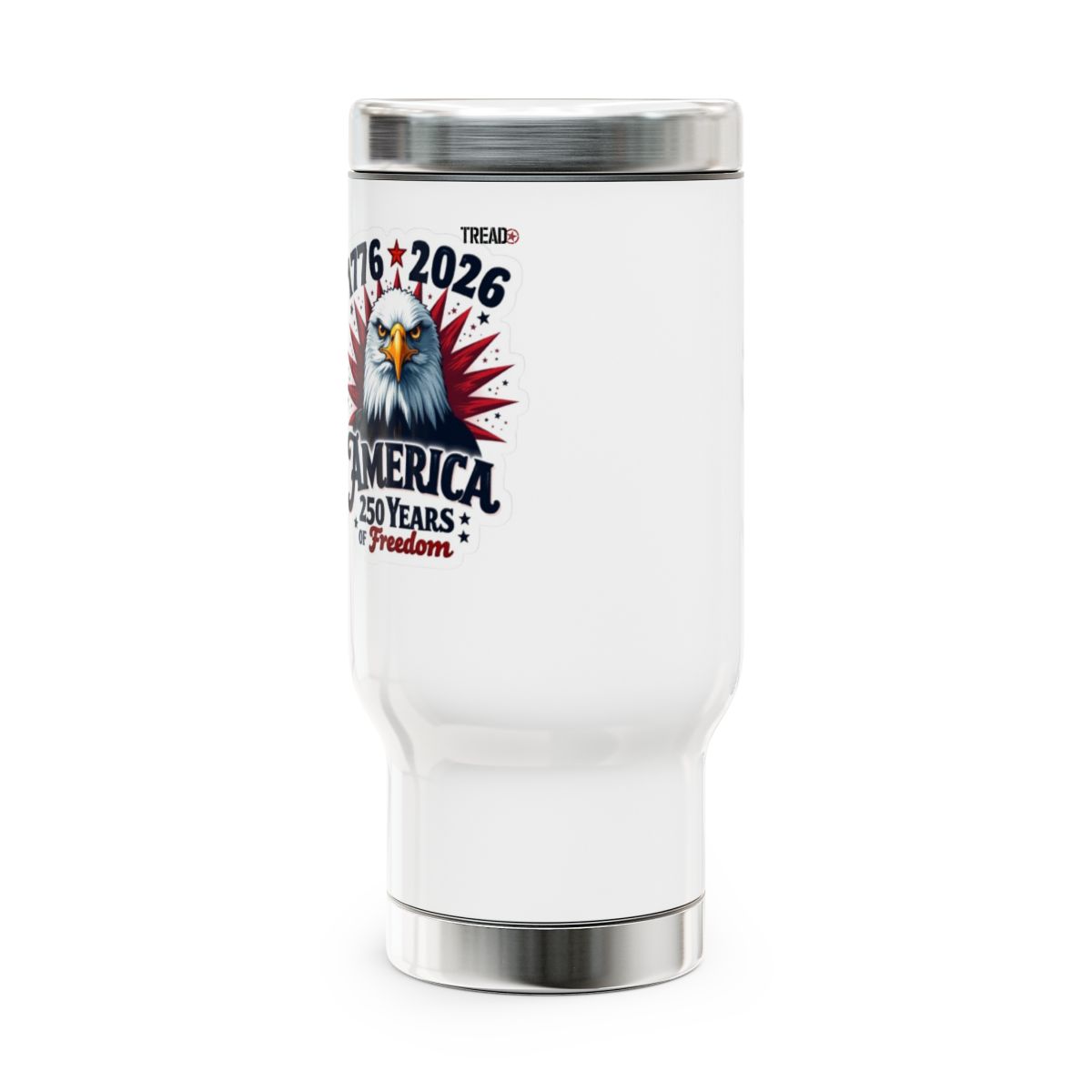 Tread 1776-2026 America Eagle 250 Years of Freedom Travel Mug Stainless Steel 14oz