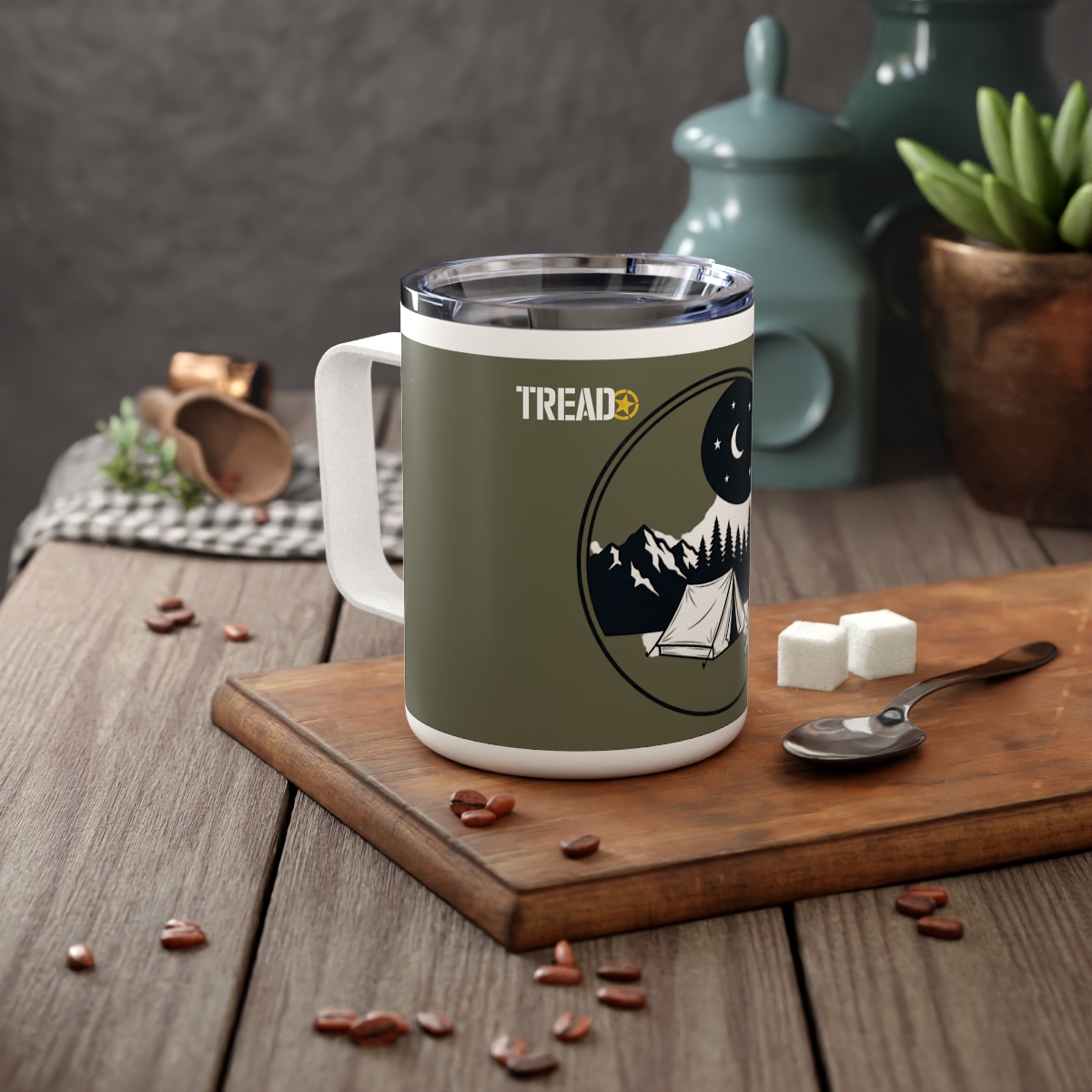 Tread Camping Nightscape Insulated Coffee Mug | 10oz